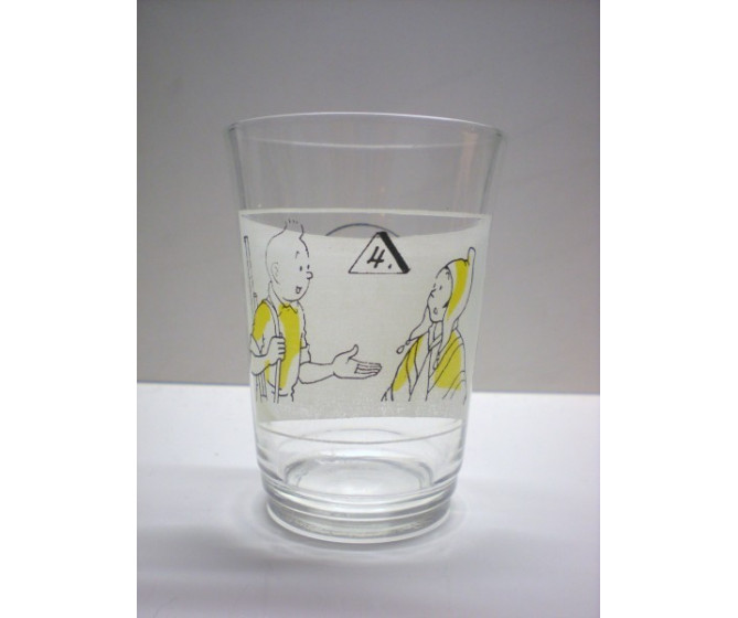 RARISSIME Verre AD N°4 Moutarderie Nivelloise PROCHE DU NEUF