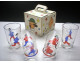 Rare Ensemble complet des premiers verres Tintin Cera PROCHE DU NEUF