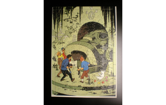 Puzzle Vol 714 pour Sydney Chèque Tintin Années 70' ETAT NEUF