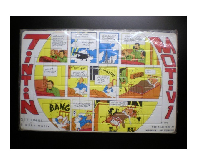 RARE Puzzle Tintin Suédois N°1 ETAT NEUF