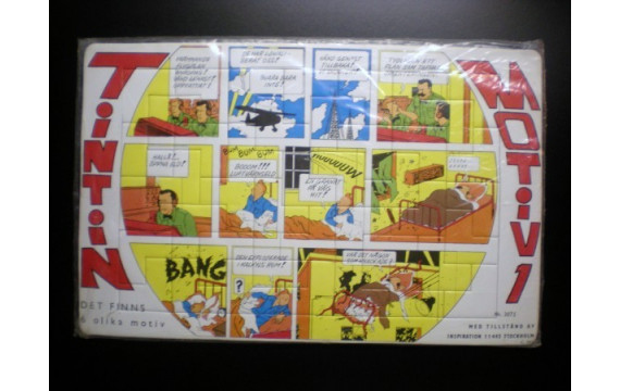 RARE Puzzle Tintin Suédois N°1 ETAT NEUF