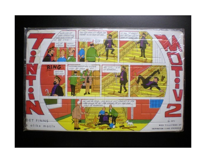 RARE Puzzle Tintin Suédois N°2