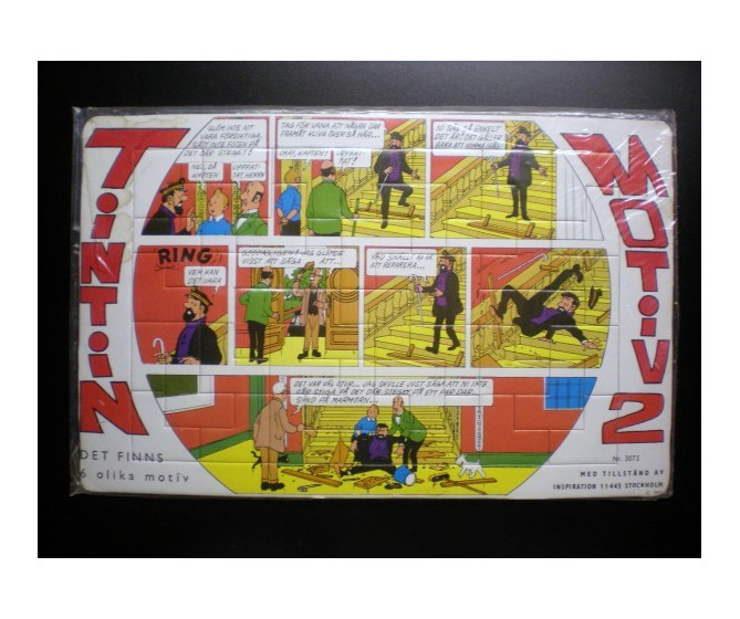 RARE Puzzle Tintin Suédois N°2