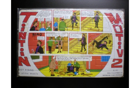 RARE Puzzle Tintin Suédois N°2