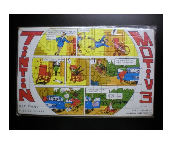 RARE Puzzle Tintin Suédois N°3