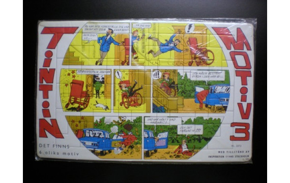 RARE Puzzle Tintin Suédois N°3