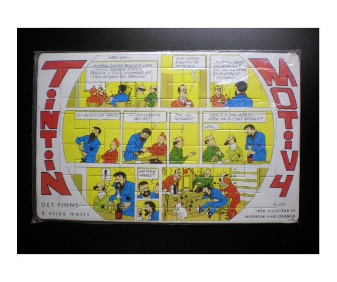 RARE Puzzle Tintin Suédois N°4 ETAT NEUF