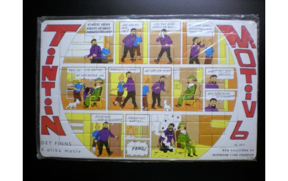 RARE Puzzle Tintin Suédois N°6 ETAT NEUF