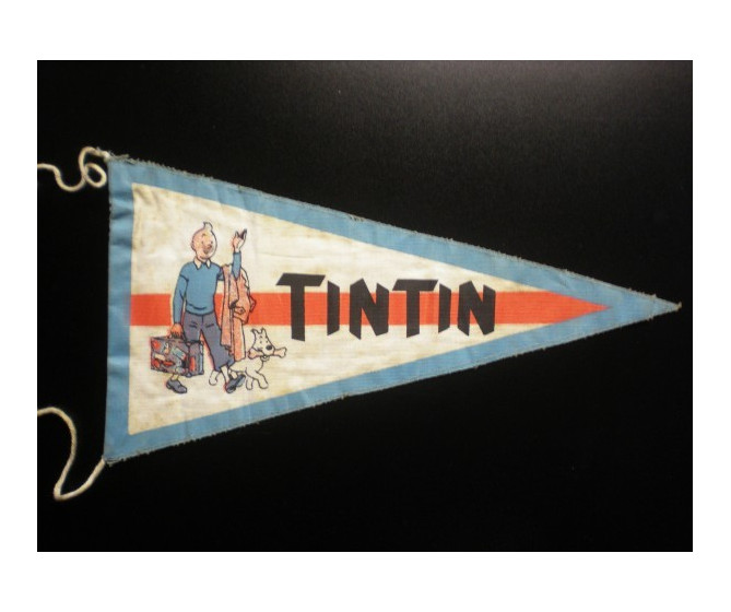 Rarissime Ancien Fanion Tintin 