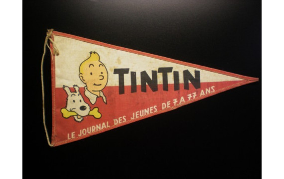 Ancien fanion Journal Tintin