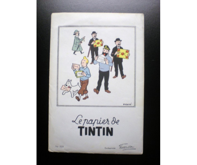 Le papier de Tintin Papier à lettre Pelletier TTBE