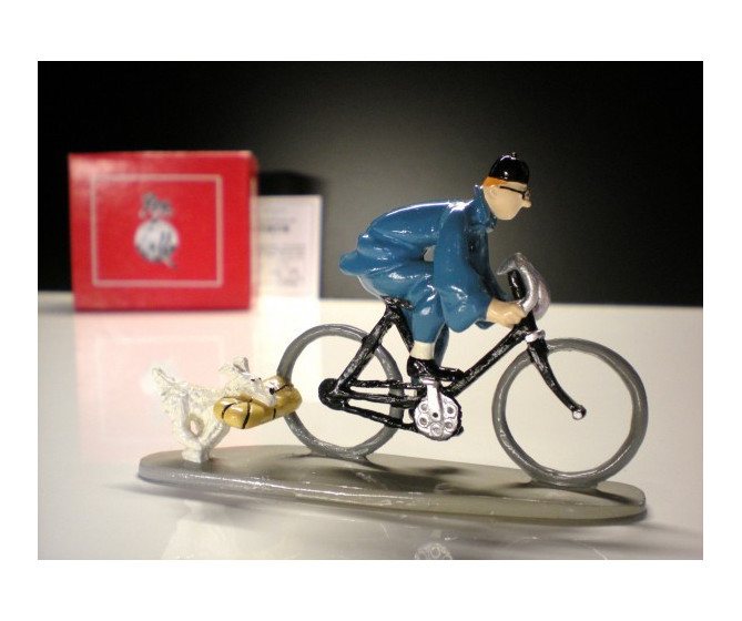 Pixi Hergé Tintin et Milou à Vélo Lotus bleu Ref 4524 B + C