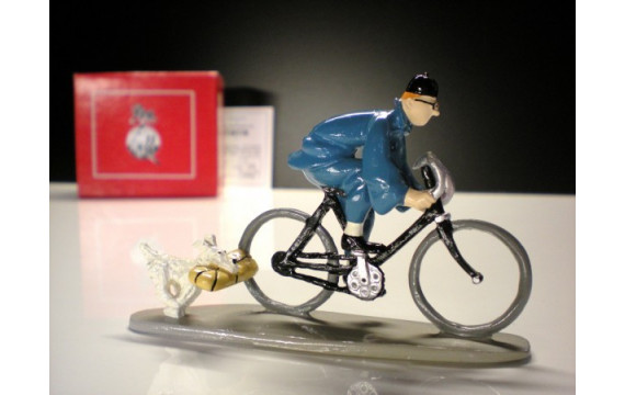 Pixi Hergé Tintin et Milou à Vélo Lotus bleu Ref 4524 B + C
