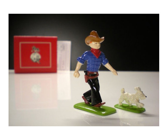 Pixi Hergé Tintin cow-boy en Amérique Ref 4522 B + C 