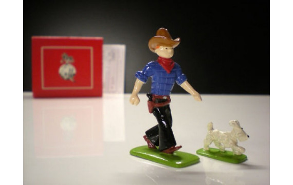 Pixi Hergé Tintin cow-boy en Amérique Ref 4522 B + C 