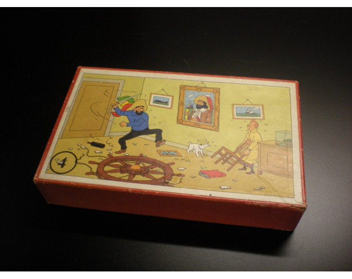 Puzzle en bois Tintin N°4 Le secret de la licorne TBE incomplet 