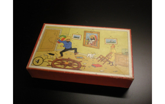 Puzzle en bois Tintin N°4 Le secret de la licorne TBE incomplet 