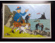 Rare ancien puzzle du chèque Tintin L'Ile noire années 70