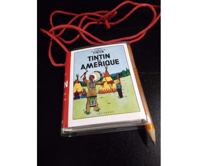 RARE Petit Livre de notes Tintin en Amérique Graffiting 1979