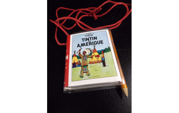 RARE Petit Livre de notes Tintin en Amérique Graffiting 1979