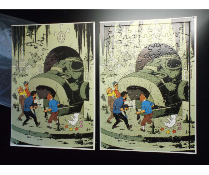 Puzzle Vol 714 pour Sydney Chèque Tintin Années 70 ETAT NEUF