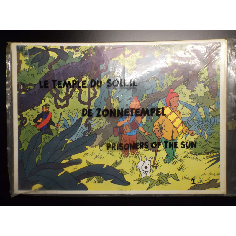 Puzzle en bois Tintin N°4 Le secret de la licorne TBE incomplet - Rue du  Labrador