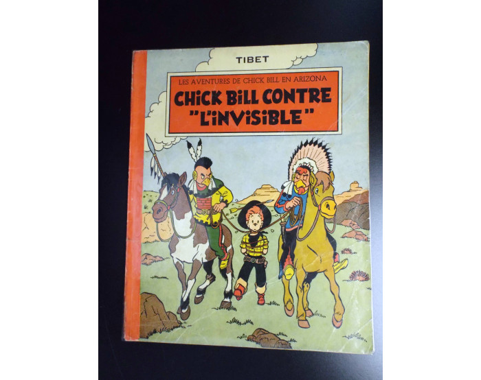 RARE Chick Bill contre l'invisible EO 1954 Tibet BON ETAT