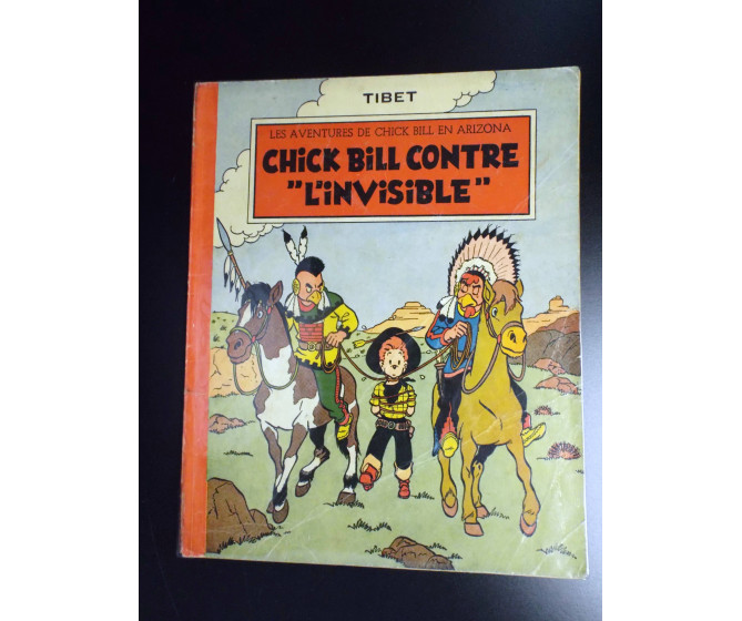 RARE Chick Bill contre l'invisible EO 1954 Tibet BON ETAT