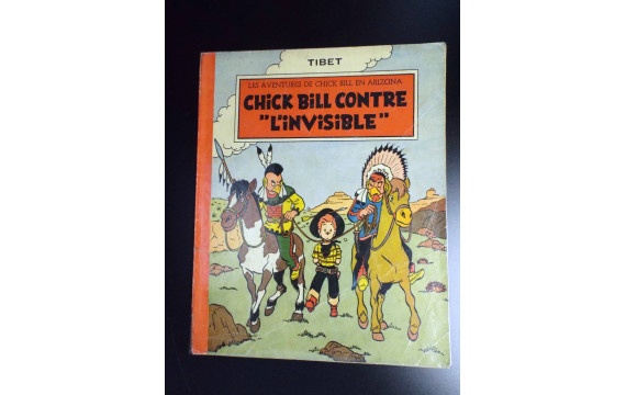 RARE Chick Bill contre l'invisible EO 1954 Tibet  BON ETAT  