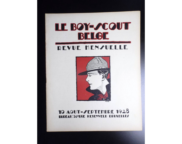 RARISSIME Revue Le Boy scout belge Aout Septembre 1928 ETAT NEUF 