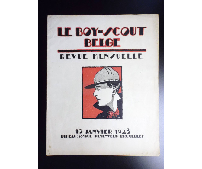 RARISSIME Revue Le Boy scout belge Janvier 1928 BON ETAT