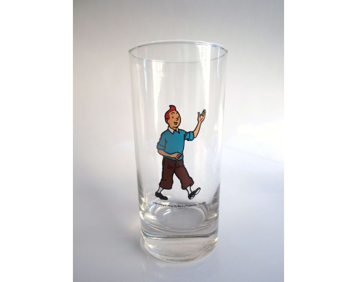 Verre Wavery 1980 Tintin ETAT NEUF 