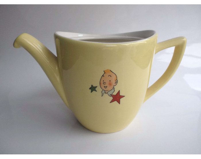 Rare cafetière en Faïence Céranord Tintin SANS COUVERCLE TBE