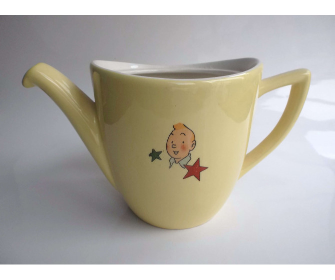 Rare cafetière en Faïence Céranord Tintin SANS COUVERCLE TBE