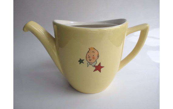 Rare cafetière en Faïence Céranord Tintin SANS COUVERCLE TBE 