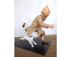 Statuette en résine Tintin Running Courant Ref 45101 B + C TBE 