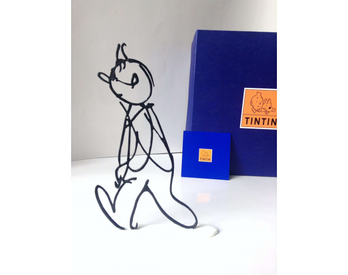 Silhouette Tintin Alph'art 20 cm Socle beige B + C ETAT NEUF