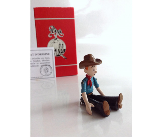 Pixi Tintin cow boy Figurine Articulée Ref 2502 ETAT NEUF