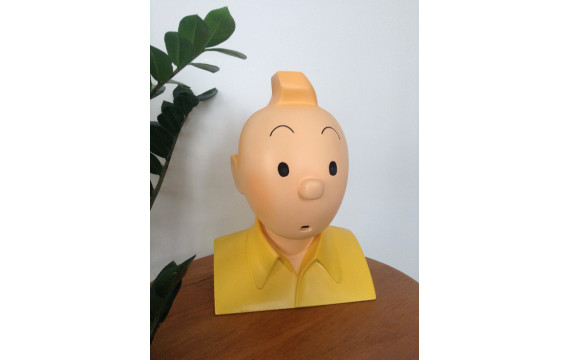 Pixi Regout Grand Buste Tintin chemise jaune Ref  40500 SUPERBE ETAT NEUF 