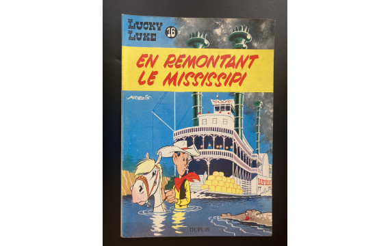 Lucky Luke En remontant le Mississipi EO 1961 TRES TRES BON ETAT
